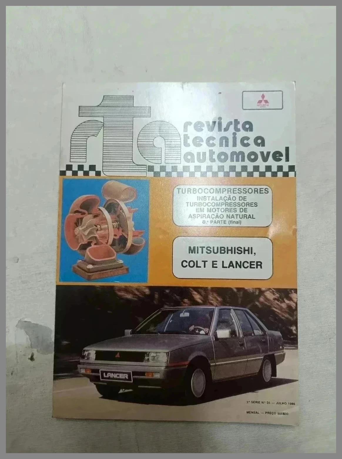 Revista técnica automóvel Mitsubishi Colt e Lancer